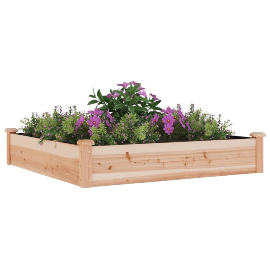 Jardinera arriate con forro madera maciza abeto 120x60x25