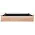 Jardinera arriate con forro madera maciza abeto 120x60x25