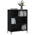Estantería madera de ingeniería negro 69,5x32,5x90