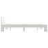 Estructura de cama de madera maciza de pino blanco 120x200