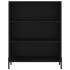 Estantería madera de ingeniería negro 69,5x32,5x90