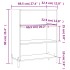 Estantería madera de ingeniería negro 69,5x32,5x90