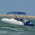 Toldo Bimini de 3 arcos azul 183x196x137