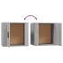 Mesitas de noche 2 unidades color gris Sonoma 50x39x47
