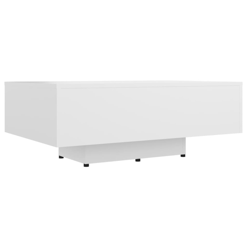 Mesa de centro madera contrachapada blanco 85x55x31