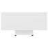 Mesa de centro madera contrachapada blanco 85x55x31