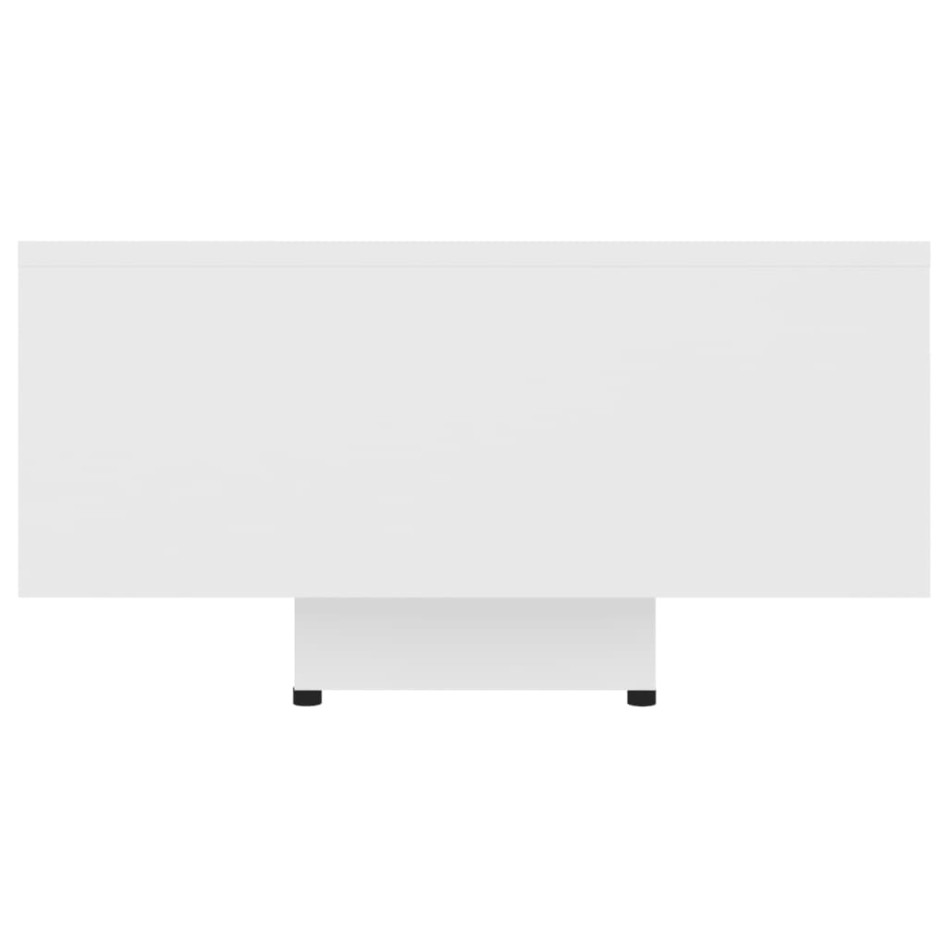 Mesa de centro madera contrachapada blanco 85x55x31