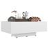 Mesa de centro madera contrachapada blanco 85x55x31