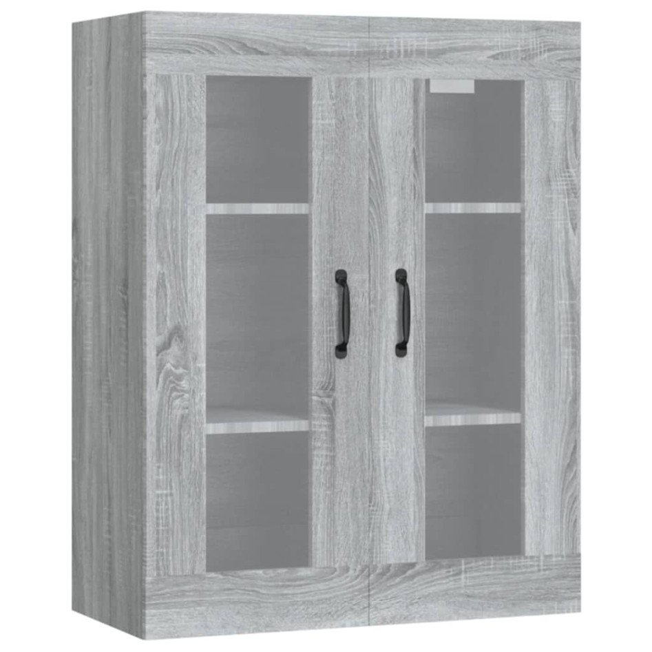 Armario de pared colgante gris Sonoma 69,5x34x90