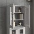 Armario de pared colgante gris Sonoma 69,5x34x90