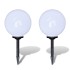 Lámparas de camino de jardín 2 uds LED 30 cm con