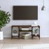 Mueble de TV madera contrachapada marrón roble 102x35x45,5
