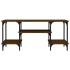 Mueble de TV madera contrachapada marrón roble 102x35x45,5