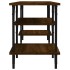 Mueble de TV madera contrachapada marrón roble 102x35x45,5