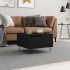 Mesa de centro madera contrachapada negro 55x55x36,5