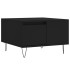 Mesa de centro madera contrachapada negro 55x55x36,5