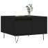 Mesa de centro madera contrachapada negro 55x55x36,5