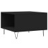 Mesa de centro madera contrachapada negro 55x55x36,5