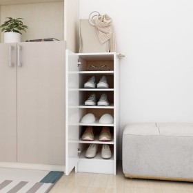 Mueble zapatero de aglomerado blanco 32x35x92