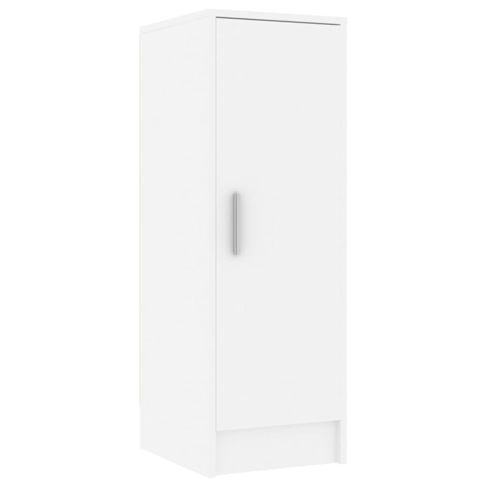 Mueble zapatero de aglomerado blanco 32x35x92