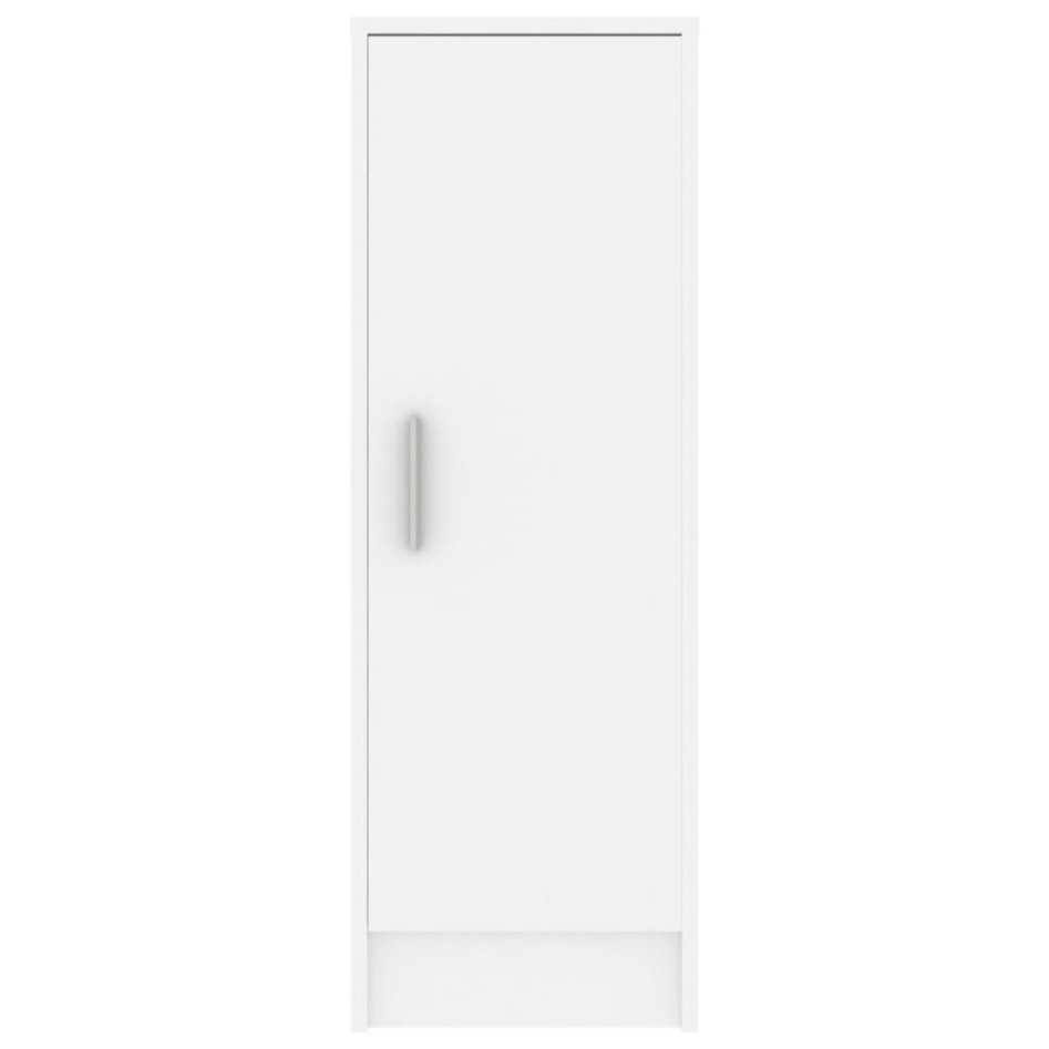 Mueble zapatero de aglomerado blanco 32x35x92