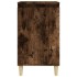 Mesitas noche 2 uds madera contrachapada roble humo 40x35x70