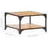 Mesa de centro de madera maciza de mango 60x60x35