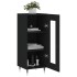 Aparador de madera contrachapada negro 34,5x34x90