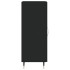 Aparador de madera contrachapada negro 34,5x34x90
