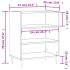 Aparador madera de ingeniería negro 57x35x70