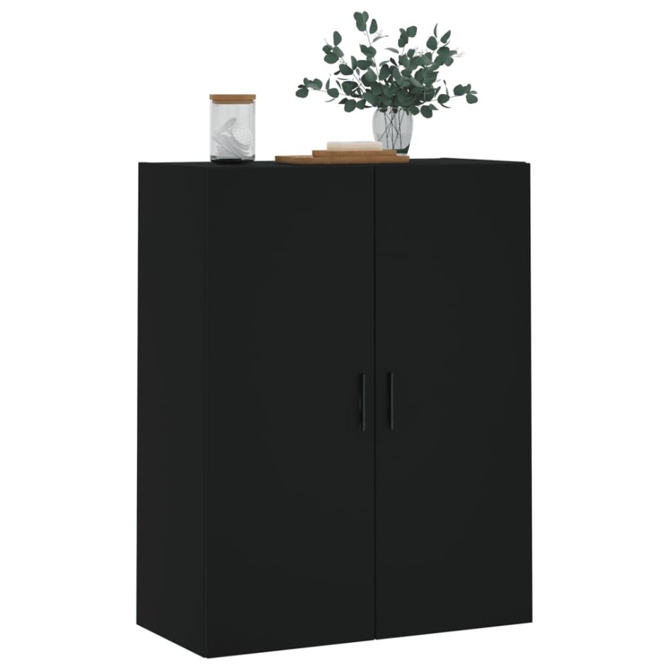 Armario de pared negro 69,5x34x90