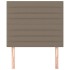 Cabeceros 2 unidades tela gris taupe 80x5x78/88
