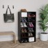 Mueble zapatero de madera contrachapada blanco 54x34x100,5