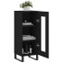 Aparador de madera contrachapada negro 34,5x34x90