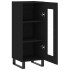 Aparador de madera contrachapada negro 34,5x34x90