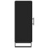 Aparador de madera contrachapada negro 34,5x34x90