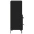 Aparador de madera contrachapada negro 34,5x34x90