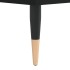 Mesa de centro madera contrachapada negro 90x50x36,5