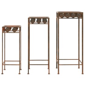 Juego de soportes de planta 3 pzas estilo vintage metal