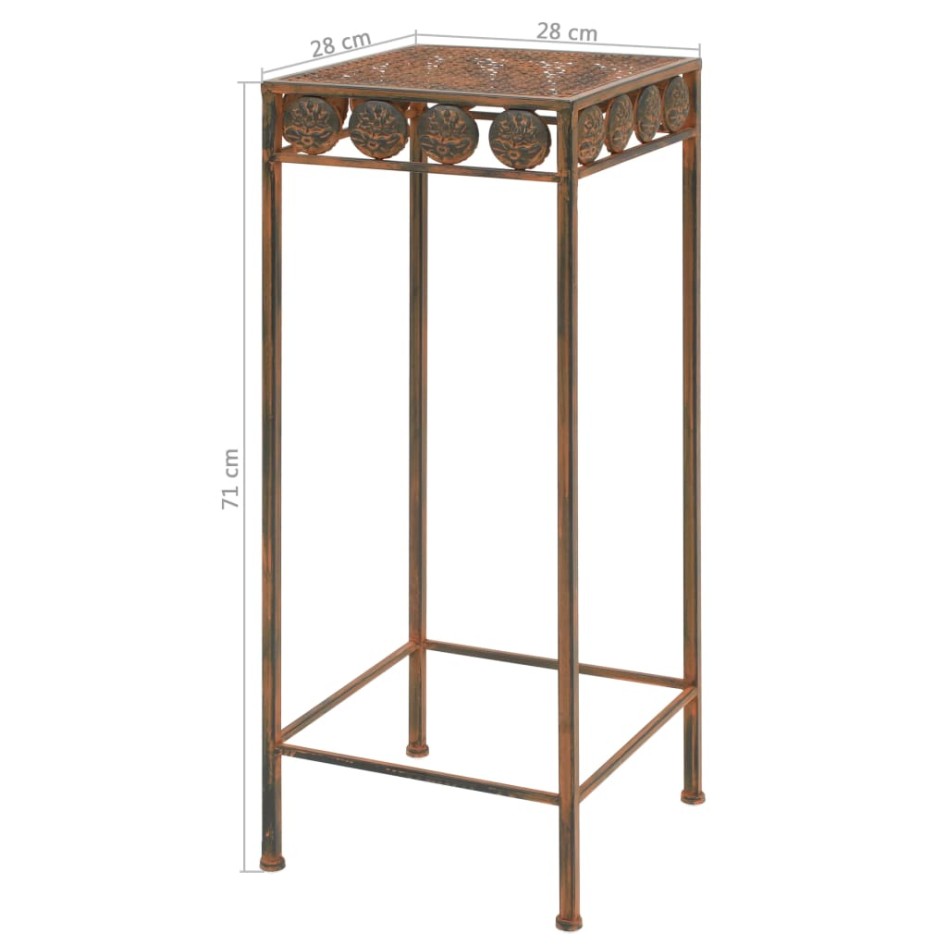 Juego de soportes de planta 3 pzas estilo vintage metal
