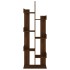 Estantería madera contrachapada roble marrón 48x25,5x140