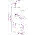 Estantería madera contrachapada roble marrón 48x25,5x140