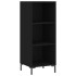 Aparador de madera de ingeniería negro 34,5x32,5x90