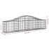 Cesta de gaviones forma arco hierro galvanizado 200x30x40/60