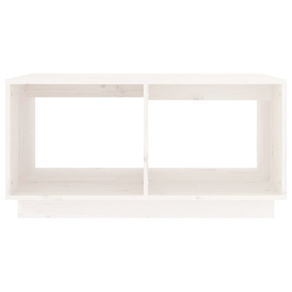 Mesa de centro madera maciza de pino blanco 80x50x40