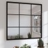Espejo de pared metal negro 60x60