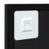 Espejo de pared metal negro 60x60