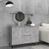 Aparador de madera contrachapada gris hormigón 104x35x70