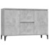 Aparador de madera contrachapada gris hormigón 104x35x70
