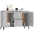 Aparador de madera contrachapada gris hormigón 104x35x70